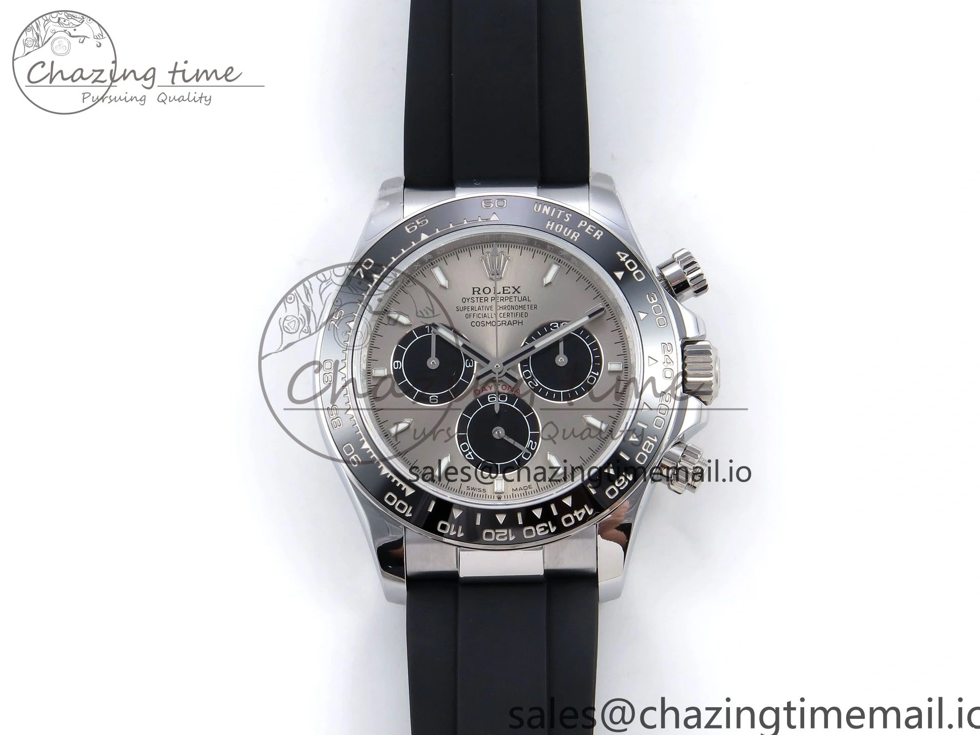 MiroTime 0520 SunProtective Daytona 126519 QF 1:1 Best Edition Gray Black Dial on Oysterflex Strap SH4131 V6（Gain Weight） 1203